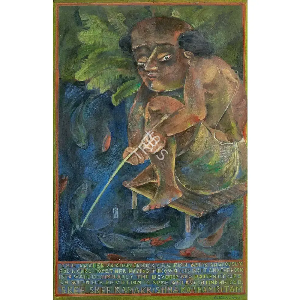 Sen, Paritosh (Artist). Untitled (Ramakrishna Series), 1987 | Painting