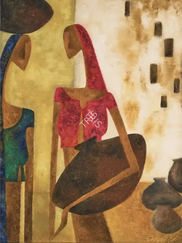 Prajapati, Bharti (Artist). Mother Earth. Oil on canvas, 2005 | Painting | FineArts | 00603577