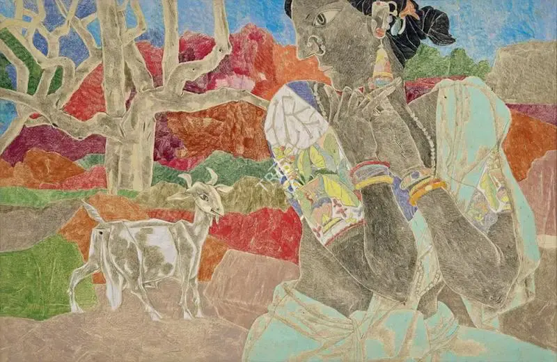 Goud, K. Laxma (Artist). Untitled, 2005 | Painting