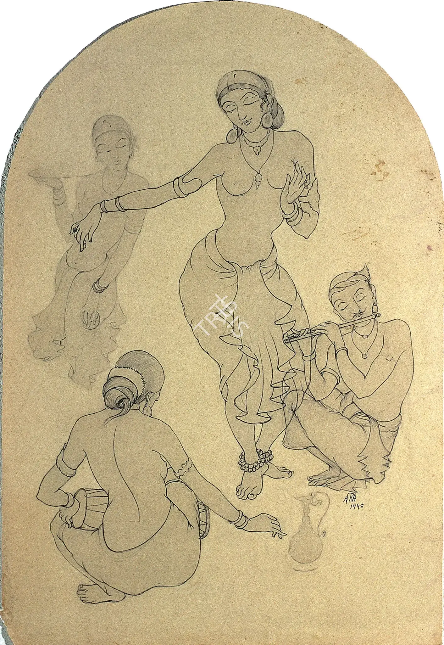 Ara, K.H. (Artist). Untitled, 1948 | Drawing