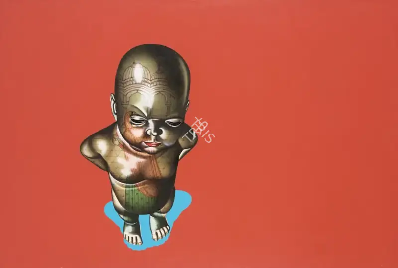 Upadhyay, Chintan (Artist). Smart Alec. Acrylic and oil on canvas, 2006 | Painting | FineArts | 00603783