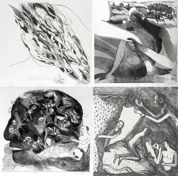Khakhar, Bhupen (Artist). Manilal, n.d. | Graphic Art