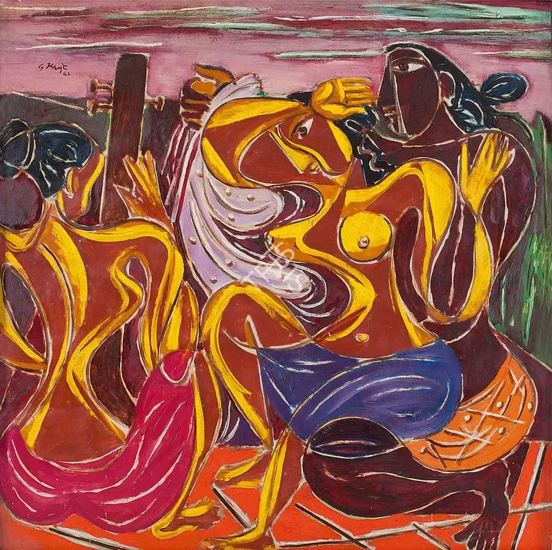 Keyt, George (Artist). Prathama Milana, 1962 | Painting
