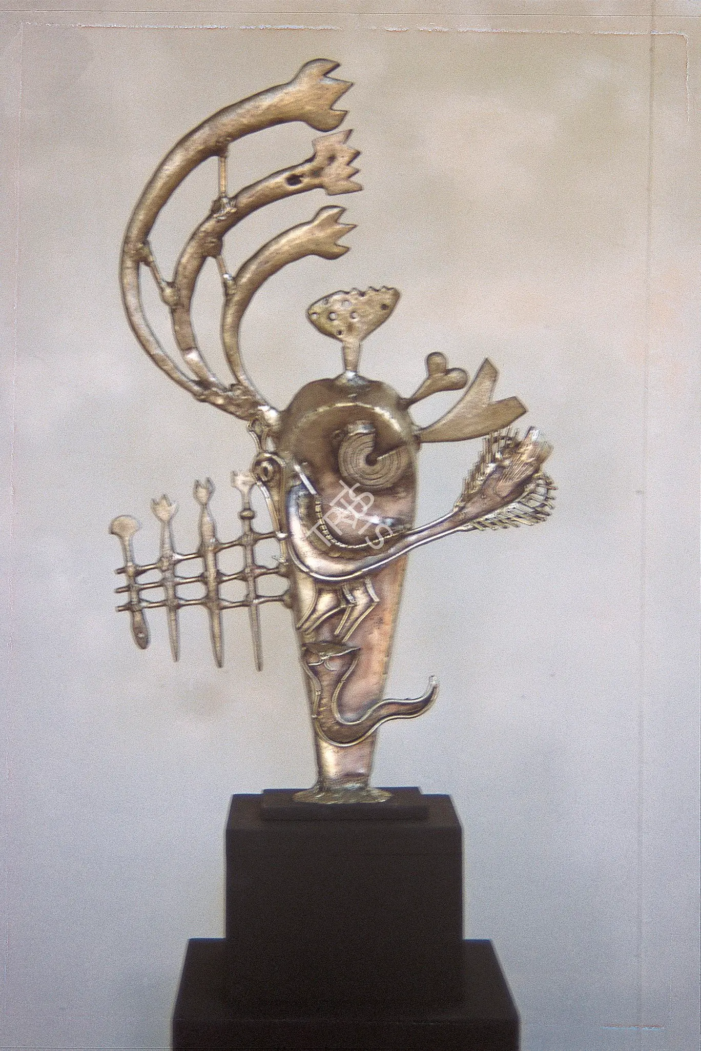 Nandagopal, S. (Artist). Memories of a Hero Stone. Welded copper and cast brass, 1980 | Sculpture | FineArts | 00375809
