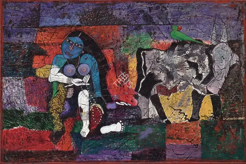 Santhanaraj, A.P. (Artist). Untitled. Acrylic on canvas, n.d. | Painting | FineArts | 00603705