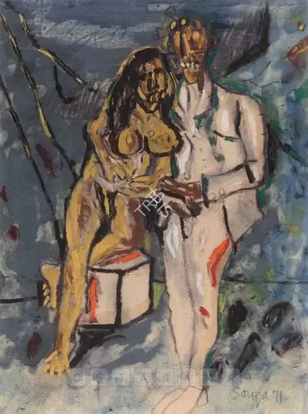 Souza, F.N. (Artist). Untitled, 1971 | Painting
