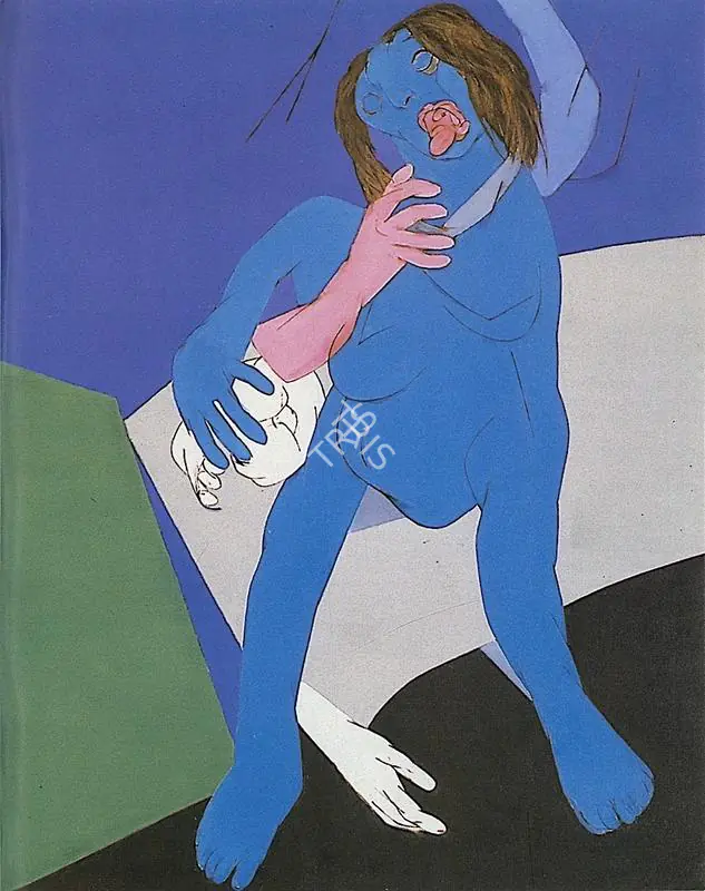 Mehta, Tyeb (Artist). Figure. 1983 | Art Heritage 9, 1989-1990 | Painting | FineArts | 00530297