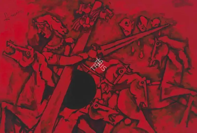 Husain, M.F. (Artist). Untitled (Alexander the Great), early 1990s | Painting