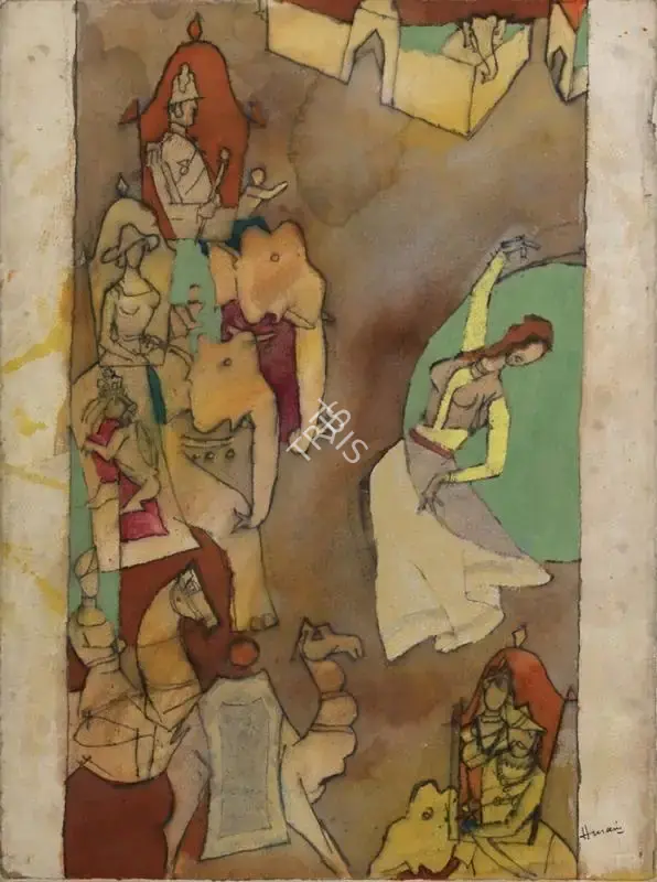 Husain, M.F. (Artist). British Raj, n.d. | Painting