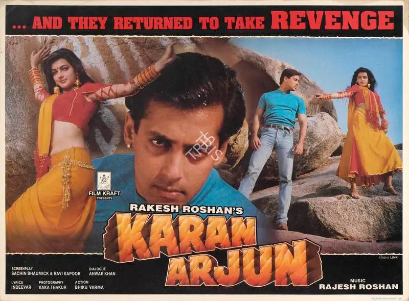 Roshan, Rakesh (Producer), Karan Arjun, 1995 | Lobby Card | CinemaEducation | 00785770