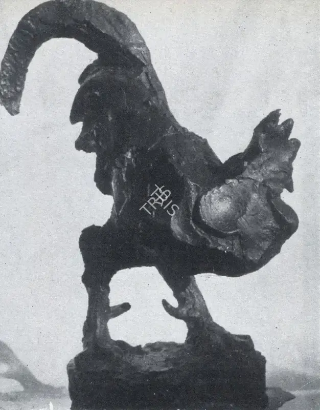 Kaneria, Raghav (Artist). Cock. 1958 | Marg, December 1962 | Sculpture | FineArts | 00674890