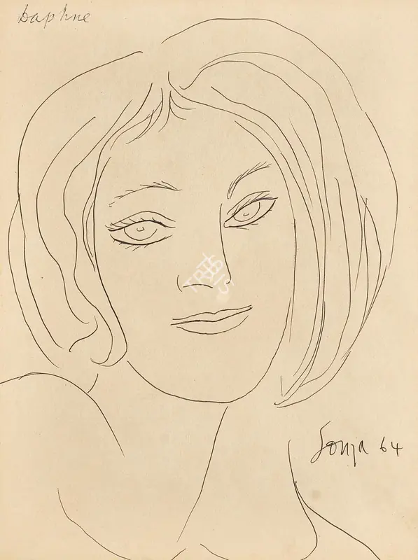 Souza, F.N. (Artist). Daphne, 1964 | Drawing