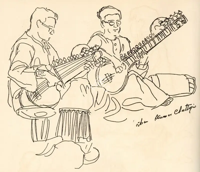 Tana, Pradumna (Artist). Jugalbandi, n.d. | Drawing