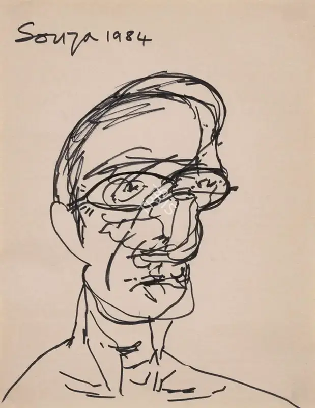 Souza, F.N. (Artist). Untitled, 1985 | Drawing