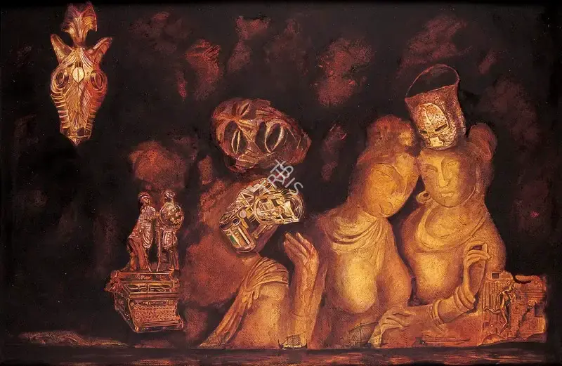 Basak, Aditya (Artist). The History of Blood Shed, 2002 | Painting