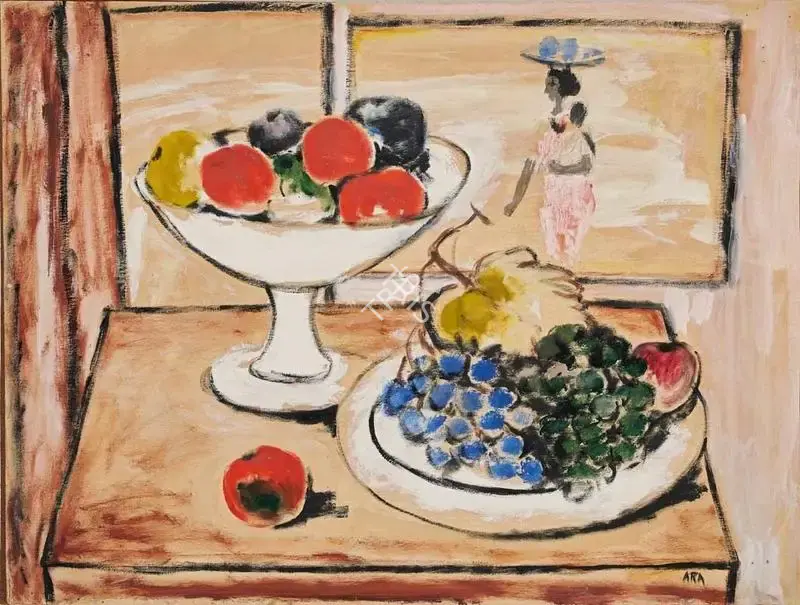 Ara, K.H. (Artist). A Double-sided work, n.d. | Painting
