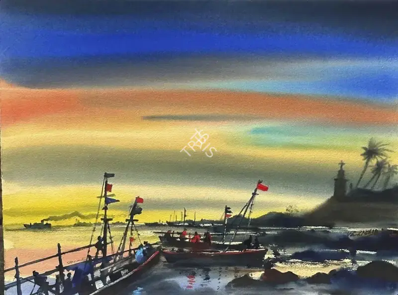Maity, Paresh (Artist). Fresh Air, 2018 | Painting