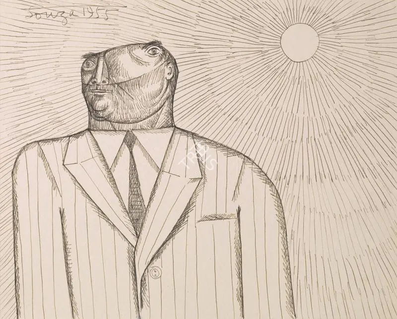 Souza, F.N. (Artist). Untitled, 1955 | Drawing