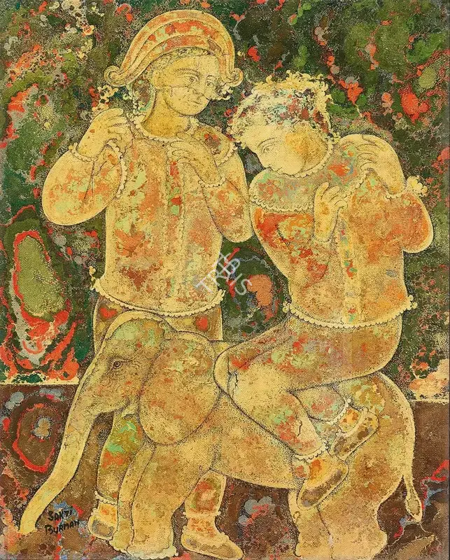 Burman, Sakti (Artist). Untitled, n.d. | Painting