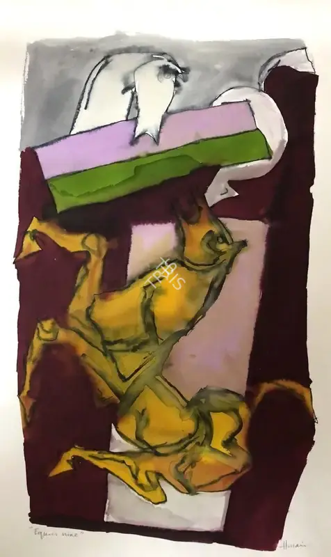 Husain, M.F. (Artist). Equus Nine, n.d. | Painting