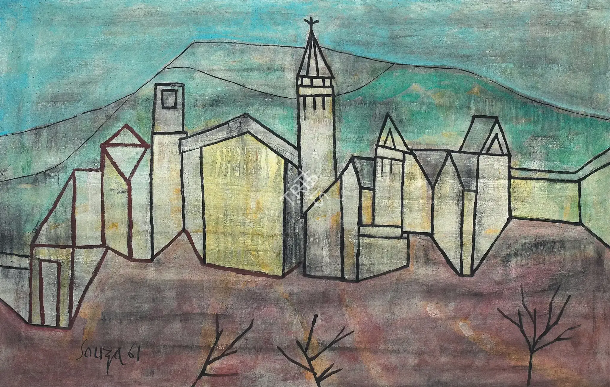 Souza, F.N. (Artist). Valldemosa, 1961 | Painting