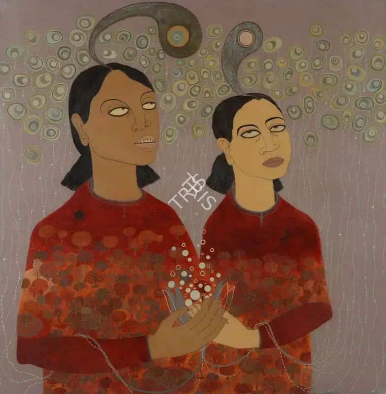 Acharya, Dhruvi (Artist). Within. Mixed media on canvas, 2004 | Painting | FineArts | 00334872