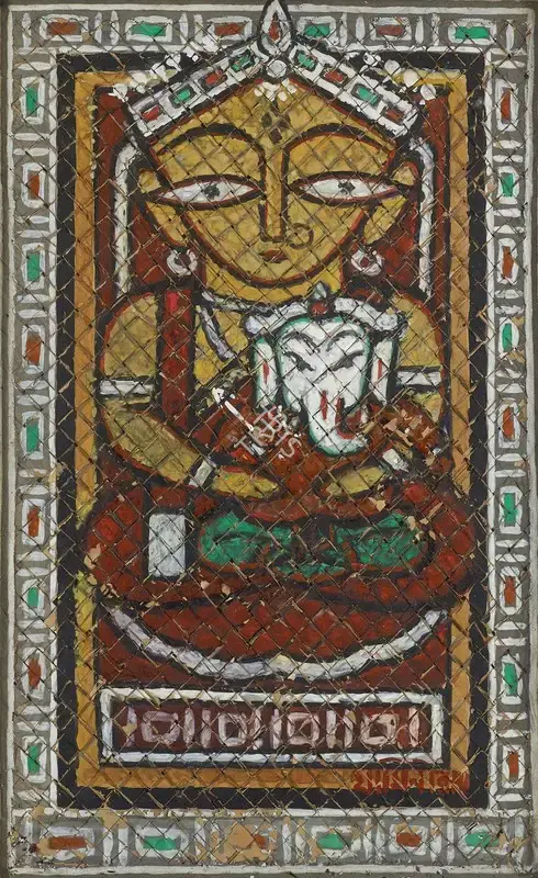 Roy, Jamini (Artist). Untitled (Ganesh), c.1960 | Painting