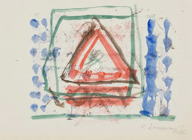 Swaminathan, J. (Artist). Untitled. Watercolour on paper pasted on mount board, 1982 | Painting | FineArts | 00357652