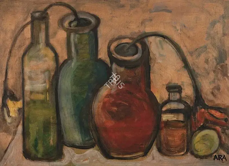 Ara, K.H. (Artist). Still Life. Oil on paper, 1966-1967 | Painting | FineArts | 00417848