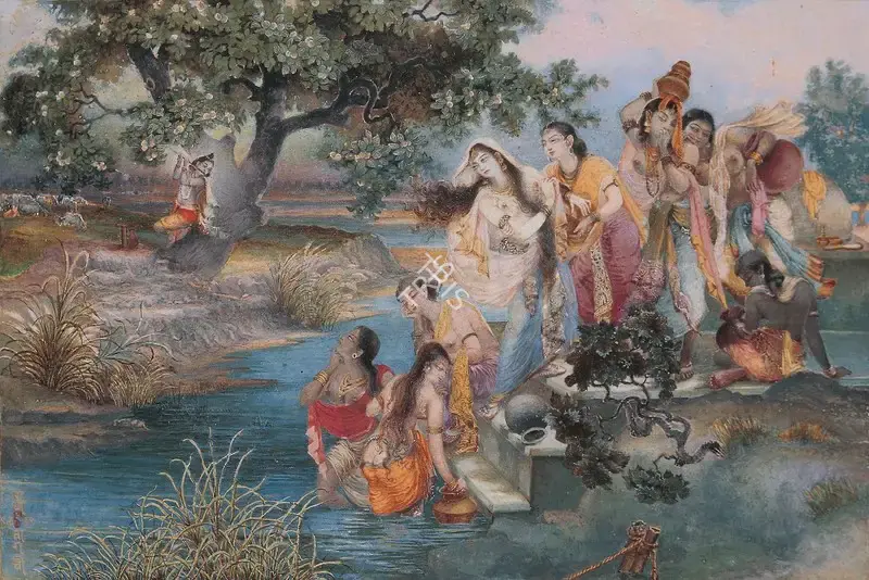 Bagchi, Radha (Artist). Radha Purva Rag, 1962 | Painting