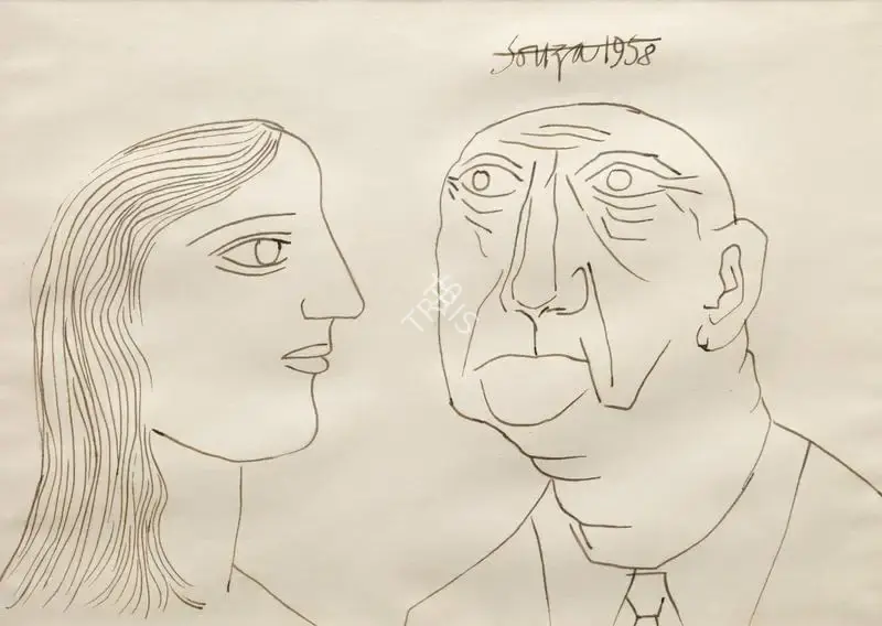 Souza, F.N. (Artist). Untitled, 1958 | Drawing