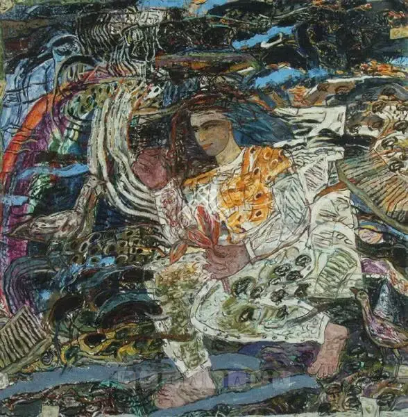 Chakravarty, Jayashree (Artist). Untitled. Oil on canvas, 1994 | Painting | FineArts | 00597996