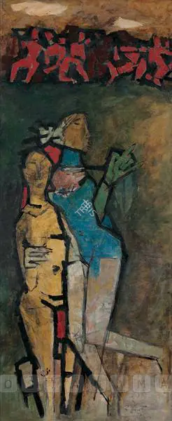Husain, M.F. (Artist). Untitled, c.1950s | Painting