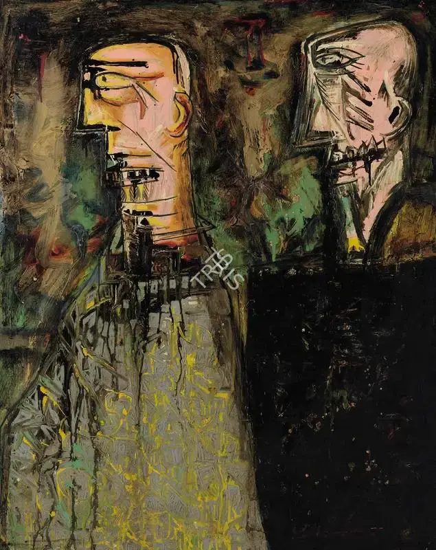 Souza, F.N. (Artist). The Politicians, 1959 | Painting