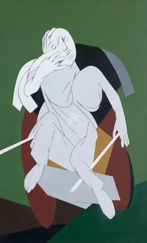 Mehta, Tyeb (Artist). Untitled (Rickshaw Puller), 2002 | Painting