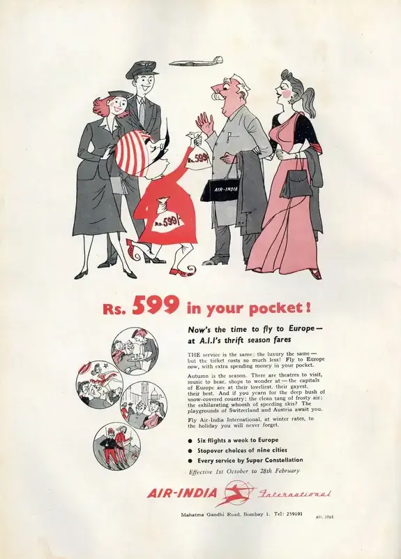 Air-India (Advertiser). Air India International, n.d. | Advertisement