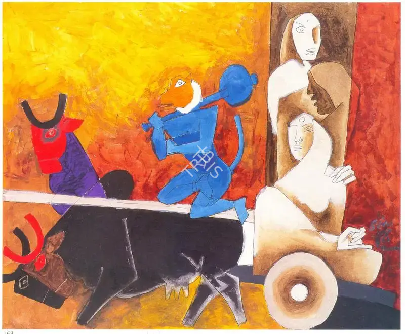 Husain, M.F. (Artist). Pilgrimage, n.d. | Painting