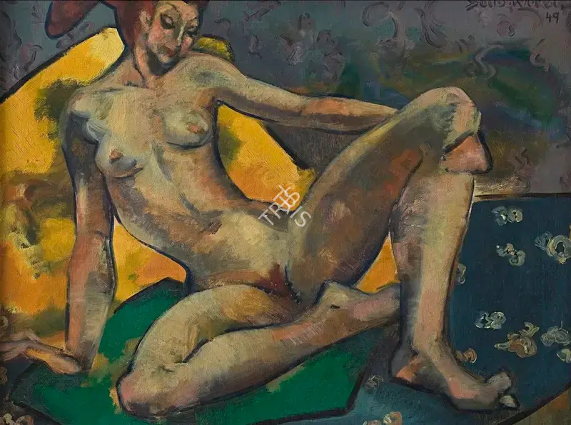 Sabavala, Jehangir (Artist). Nude. Oil on canvas, 1949 | Painting | FineArts | 00645871