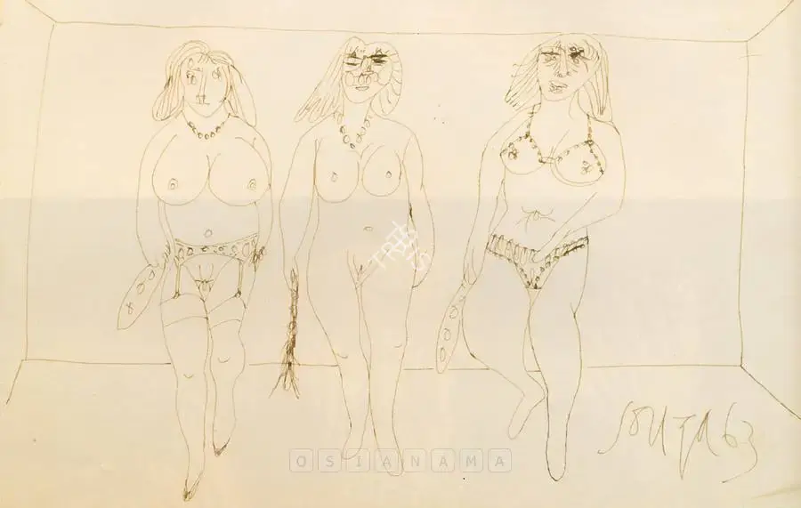 Souza, F.N. (Artist). Untitled, 1963 | Drawing