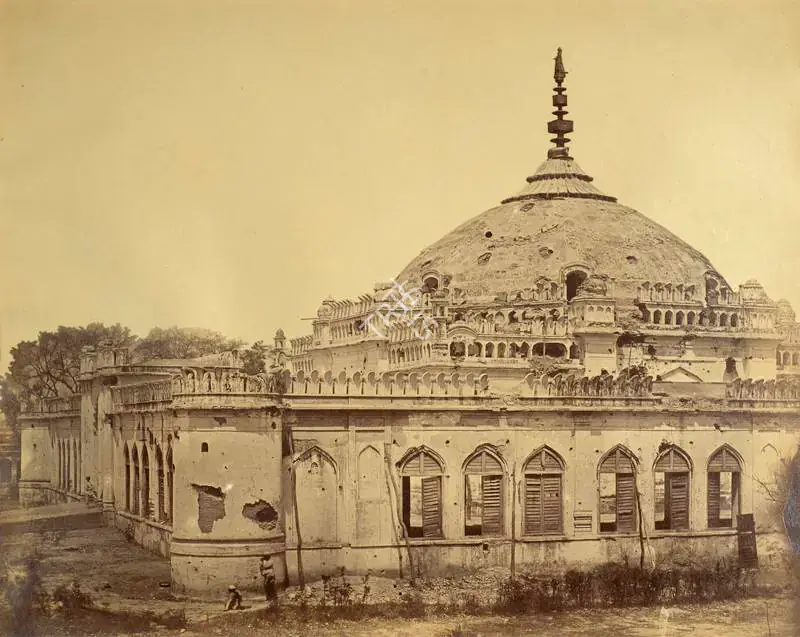 Beato, Felice (Photographer). The Shah Nujeef, Lucknow - India after Mutiny. Albumen print hinged on thin paper, March-April 1858 | Antiquarian Photograph | Photography | 00116327