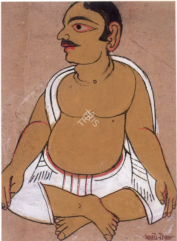 Roy, Jamini (Artist). Man in Kurta, n.d. | Painting