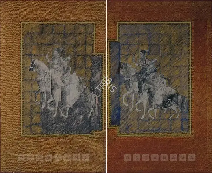 Akhlaq, Zahoor Ul (Artist). Untitled. Acrylic on canvas, c.1990 | Painting | FineArts | 00898641