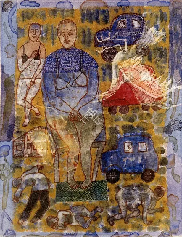 Singh, Arpita (Artist). Untitled, 1999 | Painting