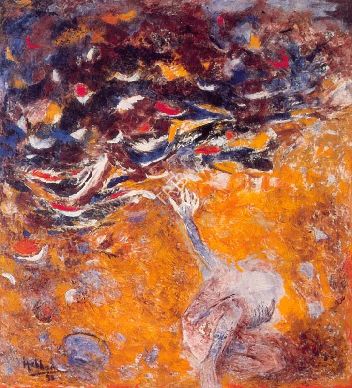 Hebbar, K.K. (Artist). Victim, 1993 | Painting