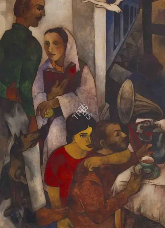 Singh, Sardar Gurcharan (Artist). Untitled. Acrylic on canvas, 2002 | Painting | EconomicsArt | 00871064