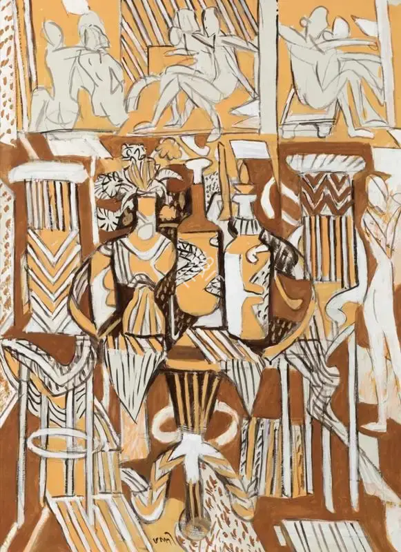 Subramanyan, K.G. (Artist). Still Life in Interior, 2005 | Painting