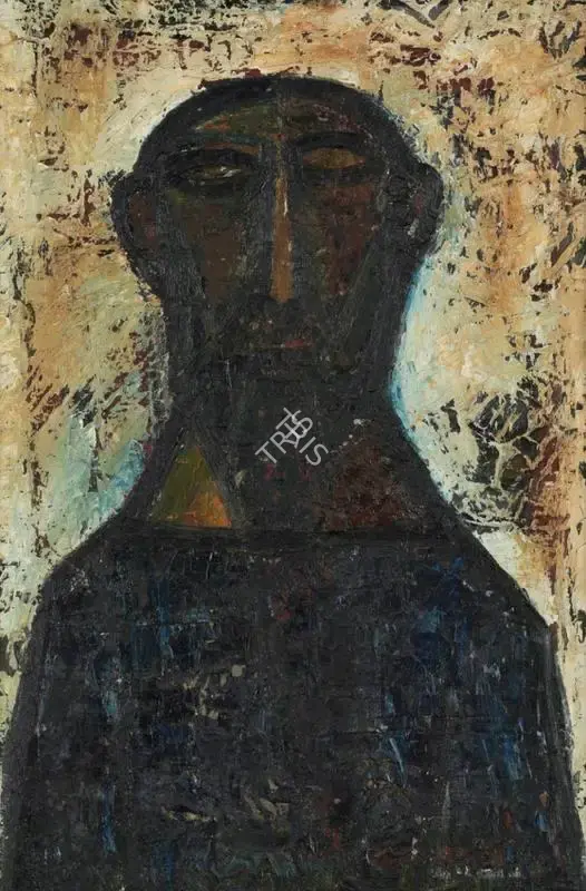 Souza, F.N. (Artist). Head of a Saint, 1959 | Painting