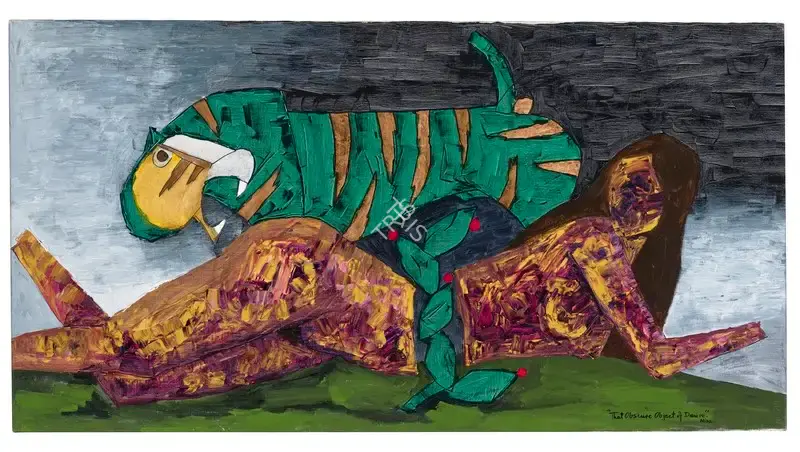 Husain, M.F. (Artist). That Obscure Object of Desire Nine, c. early 1980s | Painting
