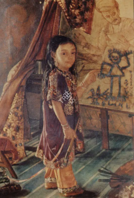 Bomanji, Pestonji (Artist). A Parsi Girl, 1887 | Painting