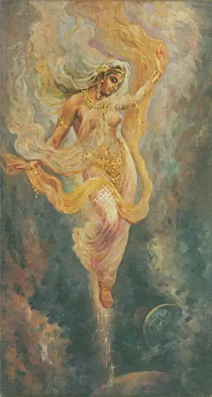 A.H. Muller, Attributed to (Artist). Descent of Ganga. Oil on canvas, n.d. | Painting  | 00877665